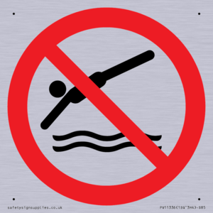 Prohibition: No diving